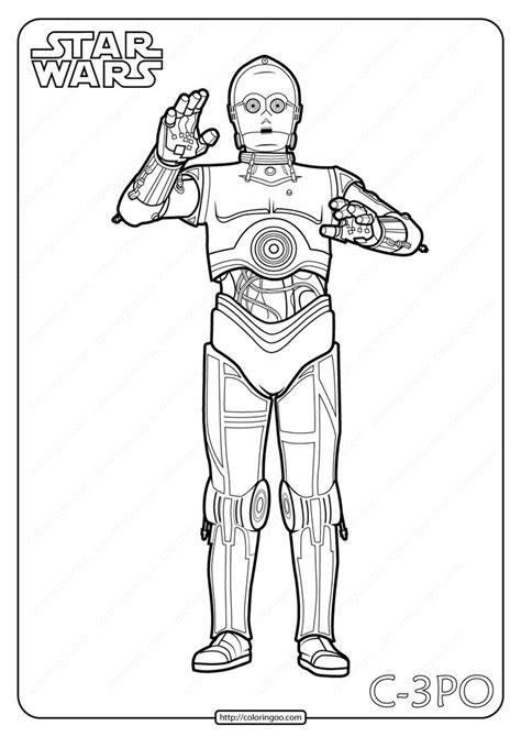 Star Wars Coloring Pages C3po