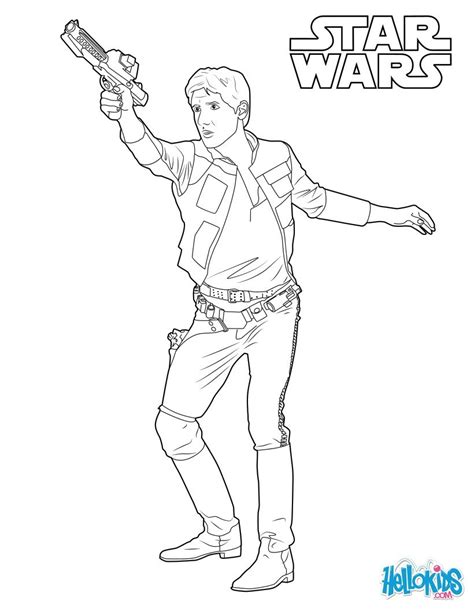 Star Wars Coloring Pages Han Solo