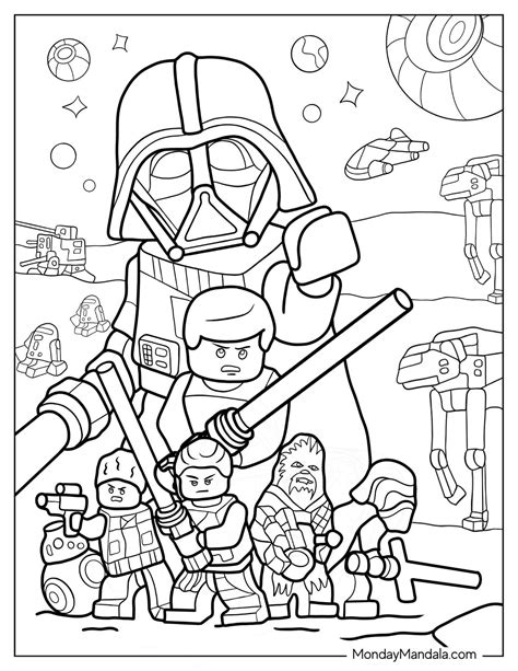 Star Wars Coloring Pages Lego