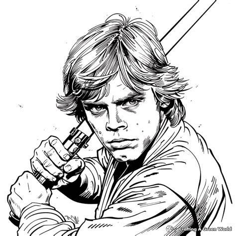 Star Wars Coloring Pages Luke