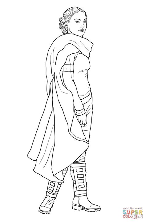 Star Wars Coloring Pages Padme