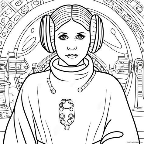 Star Wars Coloring Pages Princess Leia