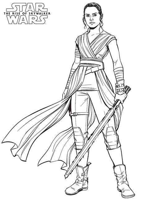 Star Wars Coloring Pages Rey