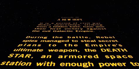 Star Wars Crawl Background