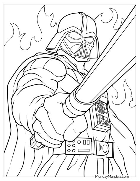 Star Wars Darth Vader Coloring Pages Printable