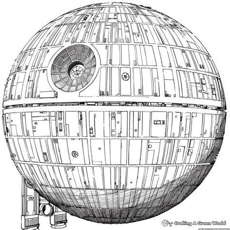 Star Wars Death Star Coloring Pages
