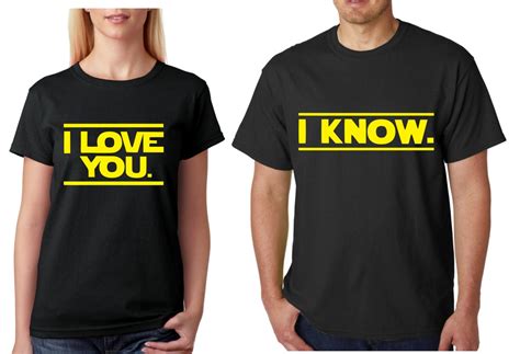 Irresistible I Love You I Know Star Wars Shirts Collection