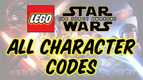 Star Wars Lego Force Awakens Codes