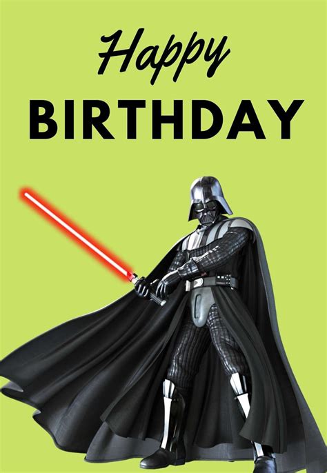 Star Wars Printable Birthday Cards