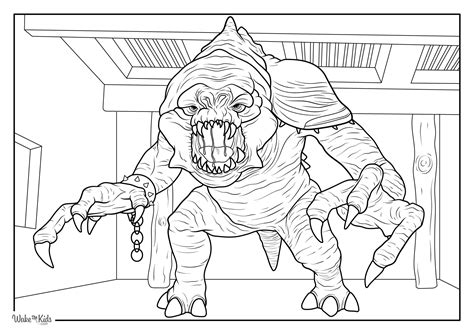 Star Wars Rancor Coloring Pages