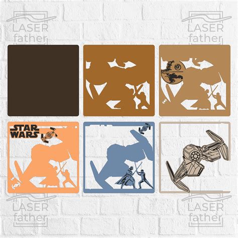 61+ Star Wars Shadow Box Template SVG Files, Star Shadow Box SVG War Shadow Box SVG. Digital Star Wars Shadow Box Template