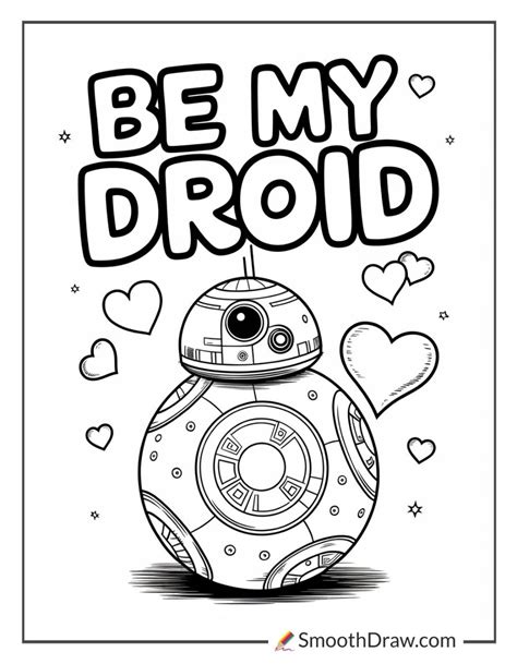 Star Wars Valentines Day Coloring Pages