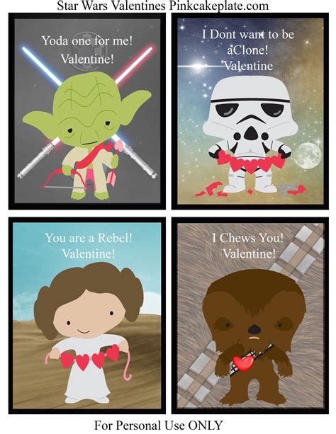 Star Wars Valentines Printables