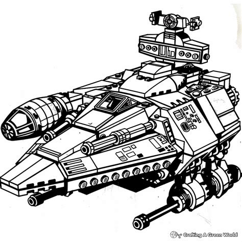 Star Wars Vehicles Coloring Pages