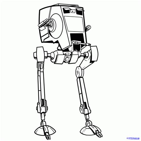 Star Wars Walker Coloring Pages