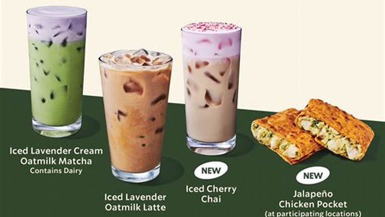 Starbucks New Spring Menu 2025 Menu