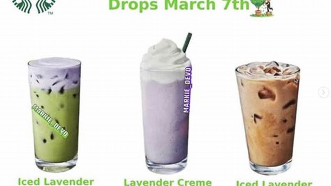 Starbucks Spring Menu 2024