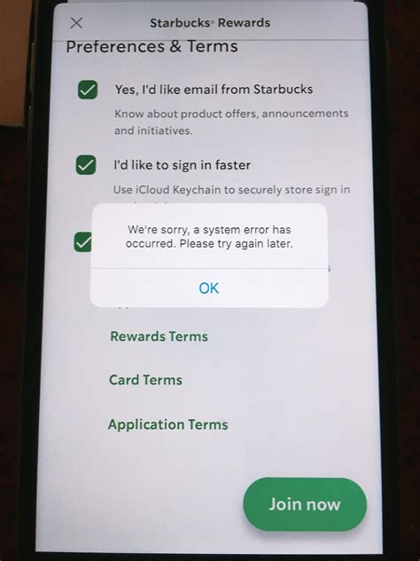 Starbucks App Users Alert: System Error Occurs - Stay Updated with Latest Solutions