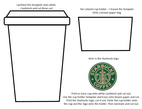 Starbucks Cup Template Printable