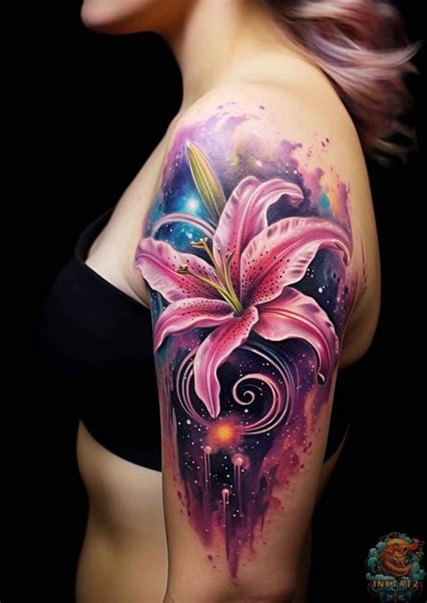Stargazer Lily Tattoo