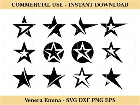 Download Stars Clipart Bundle Files For Crafts