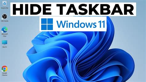 Start Hiding Taskbar on Windows 11