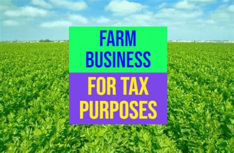 Starting A Farm Business For Tax Purposes