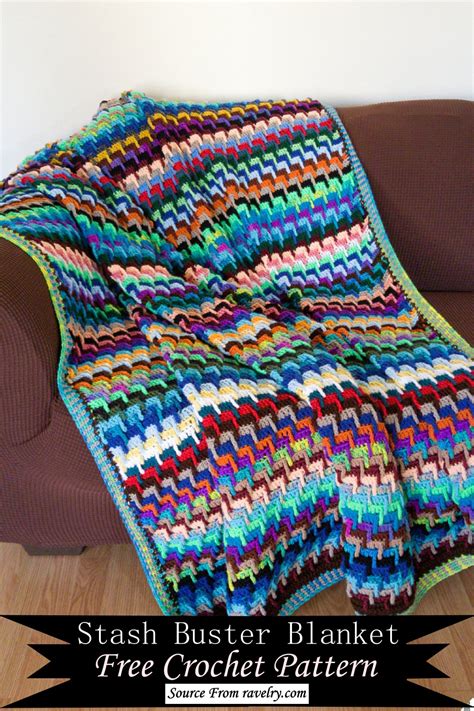 Stash Buster Crochet Blanket