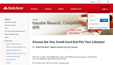 State Farm Credit Card Online login