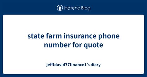 State Farm Insurance Phone Number