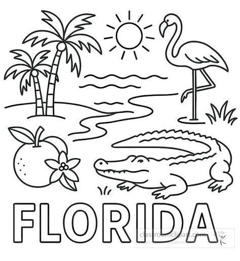 State Of Florida Coloring Page