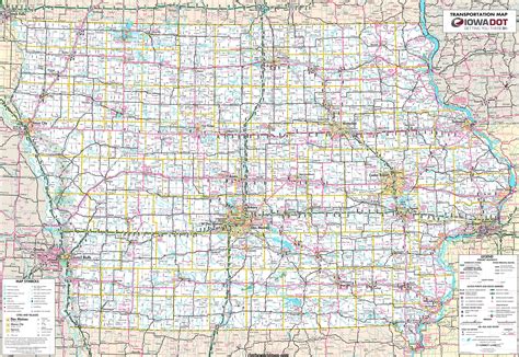 State Of Iowa Map Printable