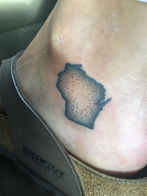 State Of Wisconsin Tattoo