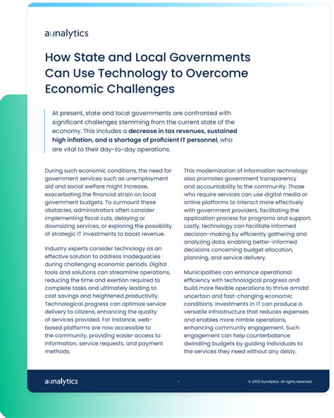 State Technology Challenges