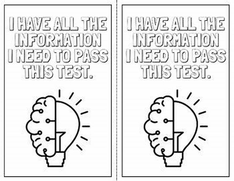 State Testing Coloring Sheets
