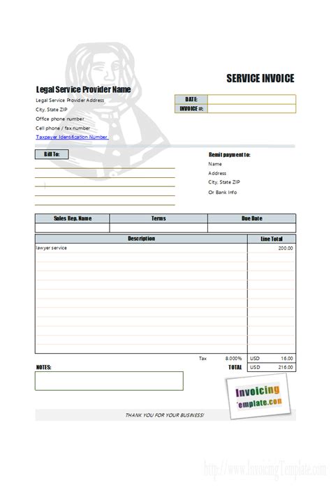 Services Rendered Invoice * Invoice Template Ideas