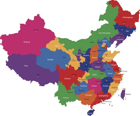 Map Of China Provinces And Major Cities Mexico Map