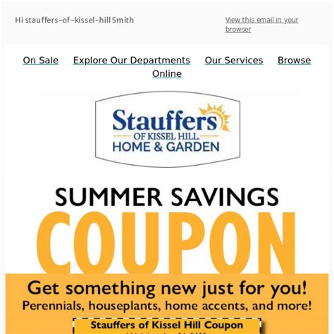 Stauffers Of Kissel Hill USD10 Coupon Printable