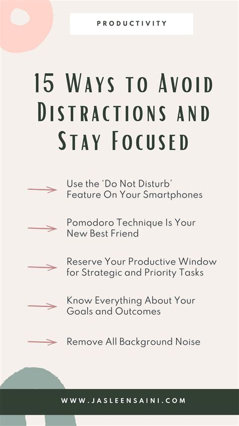 Stay Free From Distractions