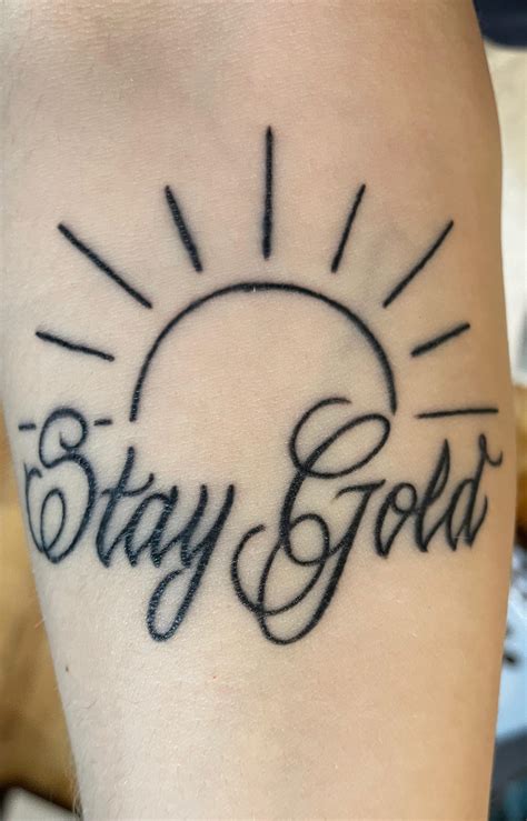 The Word Made Flesh Photo Stay gold tattoo, The