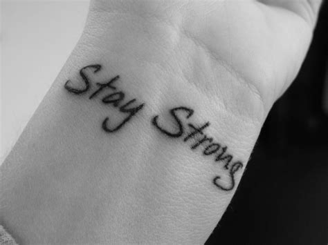 Stay Strong Symbol Tattoo