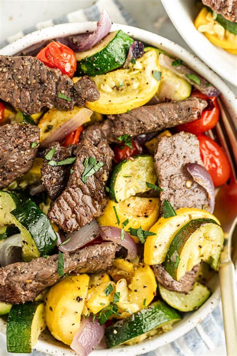 Steak with Roasted Vegetables