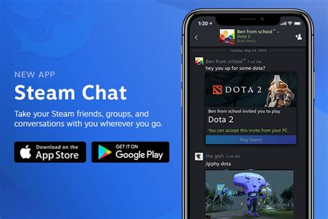 Steam, Steam Link and Steam Chat Apps on Android and iOS