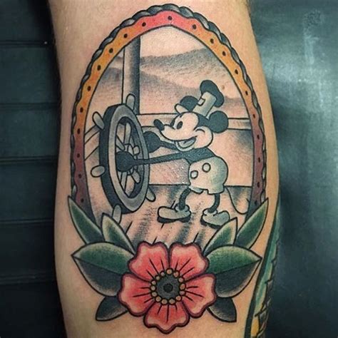 Steamboat willie tattoo Mickey mouse tattoos, Mouse