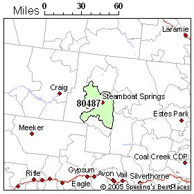 Steamboat Springs Zip Code Map Map
