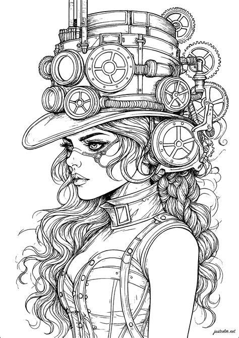 Steampunk Coloring Pages