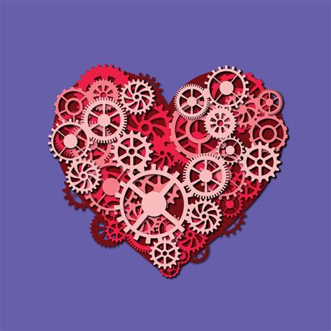 Download Steampunk Heart Steampunk COG DXF Files