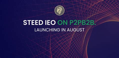 Steed Runs Token Sale Live on P2PB2B