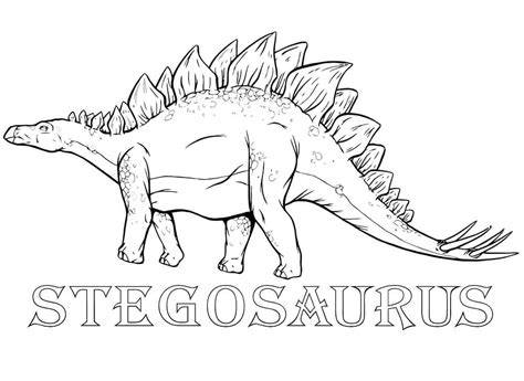 Stegosaurus Color Page