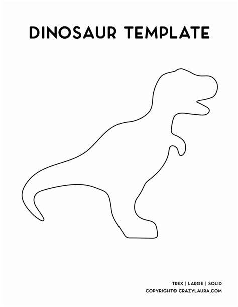 Stencil Dinosaur Template Printable